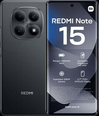 6000 мАч, 33 Вт, IP64, 108 Мп &mdash; всего 200 евро. Redmi Note 15 4G вышел в продажу в&nbsp;Европе